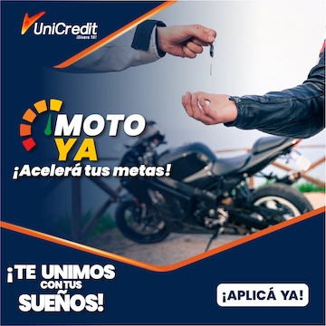 UniCredit créditos para tu nueva Moto!